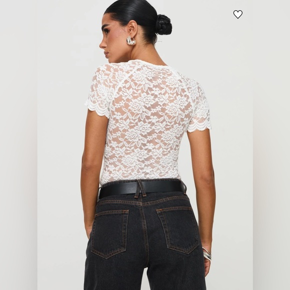 Princess Polly White Lace Bodysuit - Picture 2 of 7